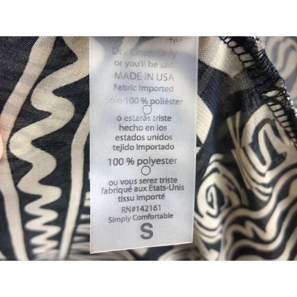 Lularoe Sheer Kimono Tribal Print with Bottom Fringe Tan Black Small - Picture 8 of 8